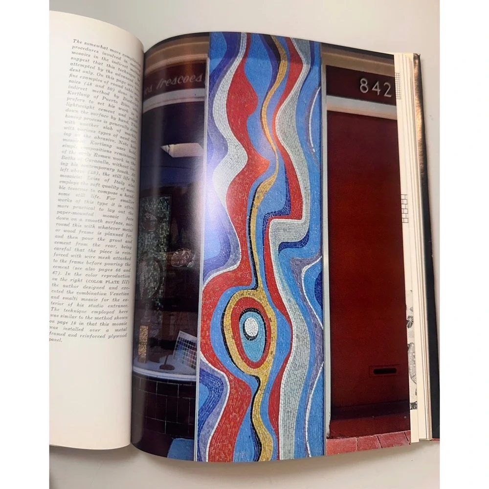 Mosaics Principles and Practice Joseph Young Reinhold Vintage Hardcover Book